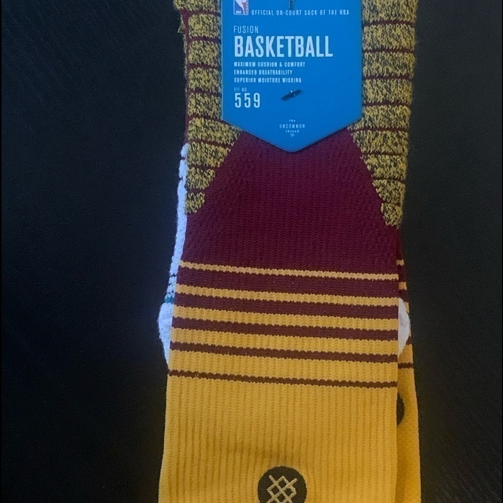 Stance Men’s Fusion Basketball Core Crew CAVS NBA Socks Size L NEW. # Cleveland.